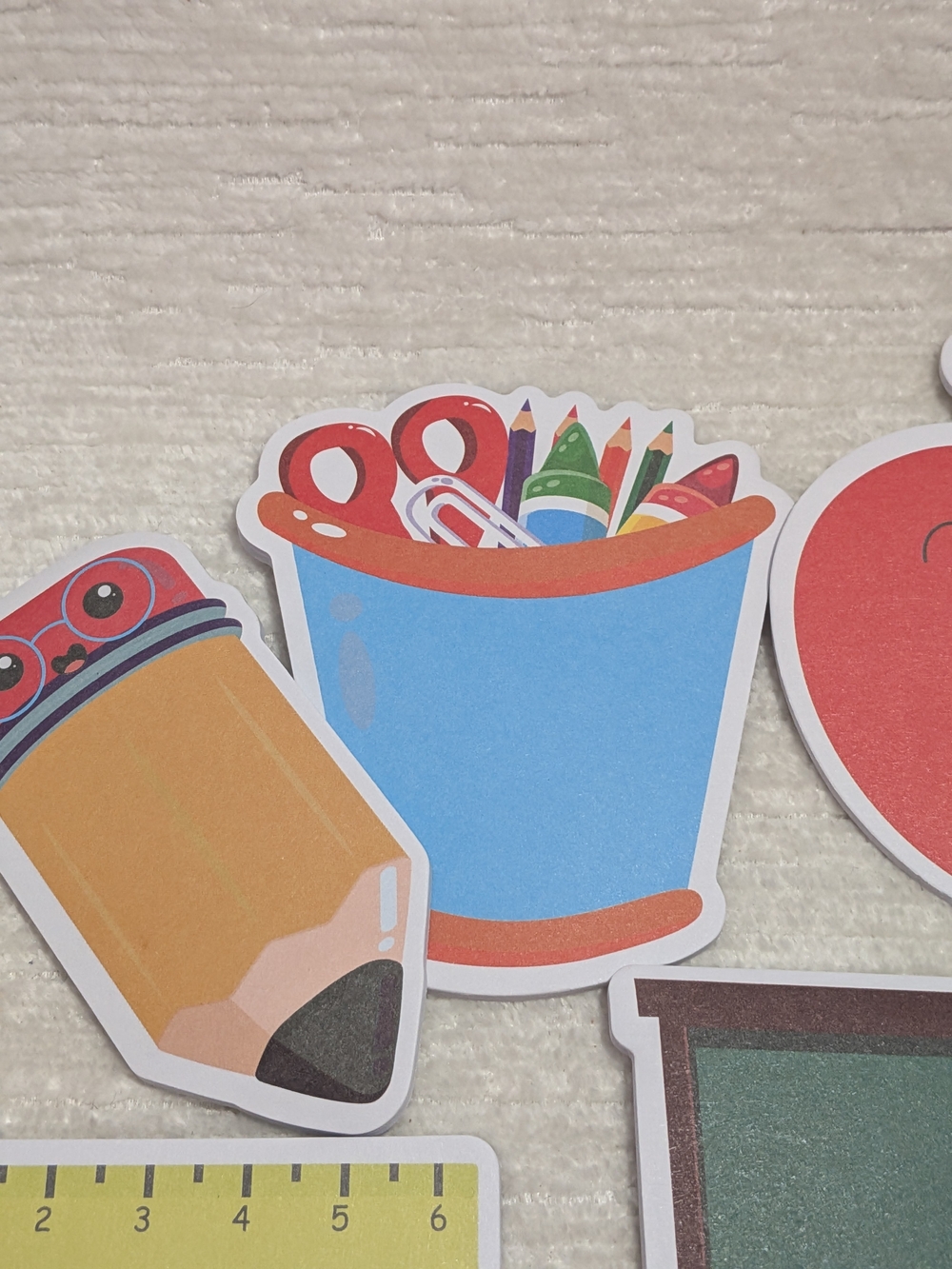 Notepads School-Themed Set Of 9 - Colorful Classroom Icons Each Pad 20 Sheets - Picture 8 of 12